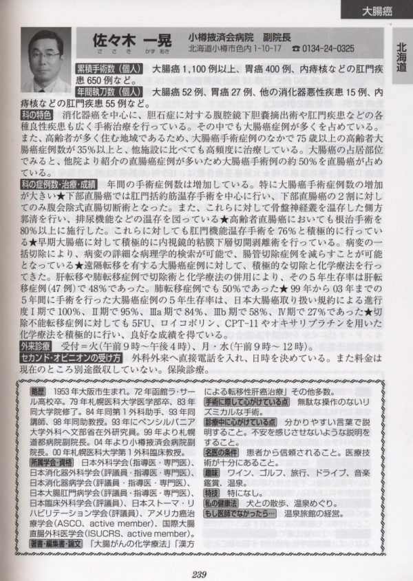 実力医の履歴書 外科系I